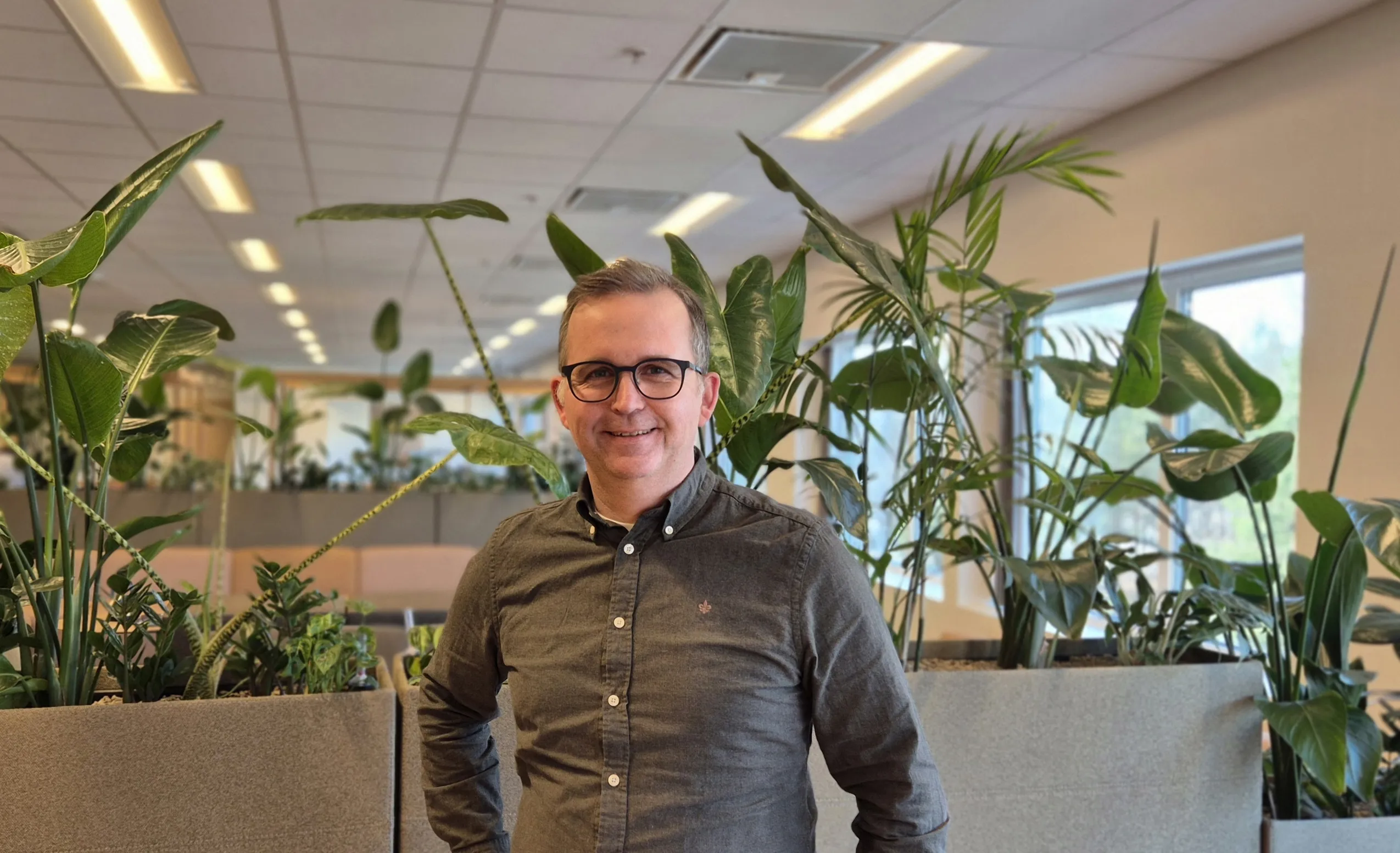 Anders Odegård at the Tieto office