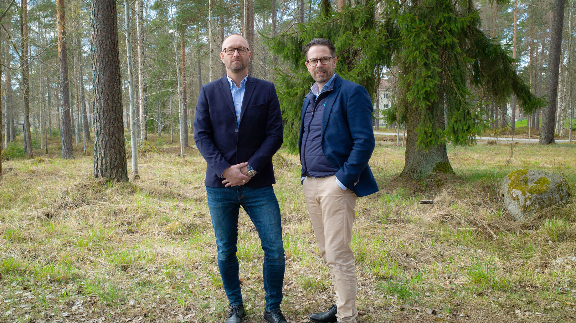 Janne Jacobsen, projektledare hos Karlskoga Energi & Miljö och Sebastian Cabander, VD på Karlskoga Energi & Miljö