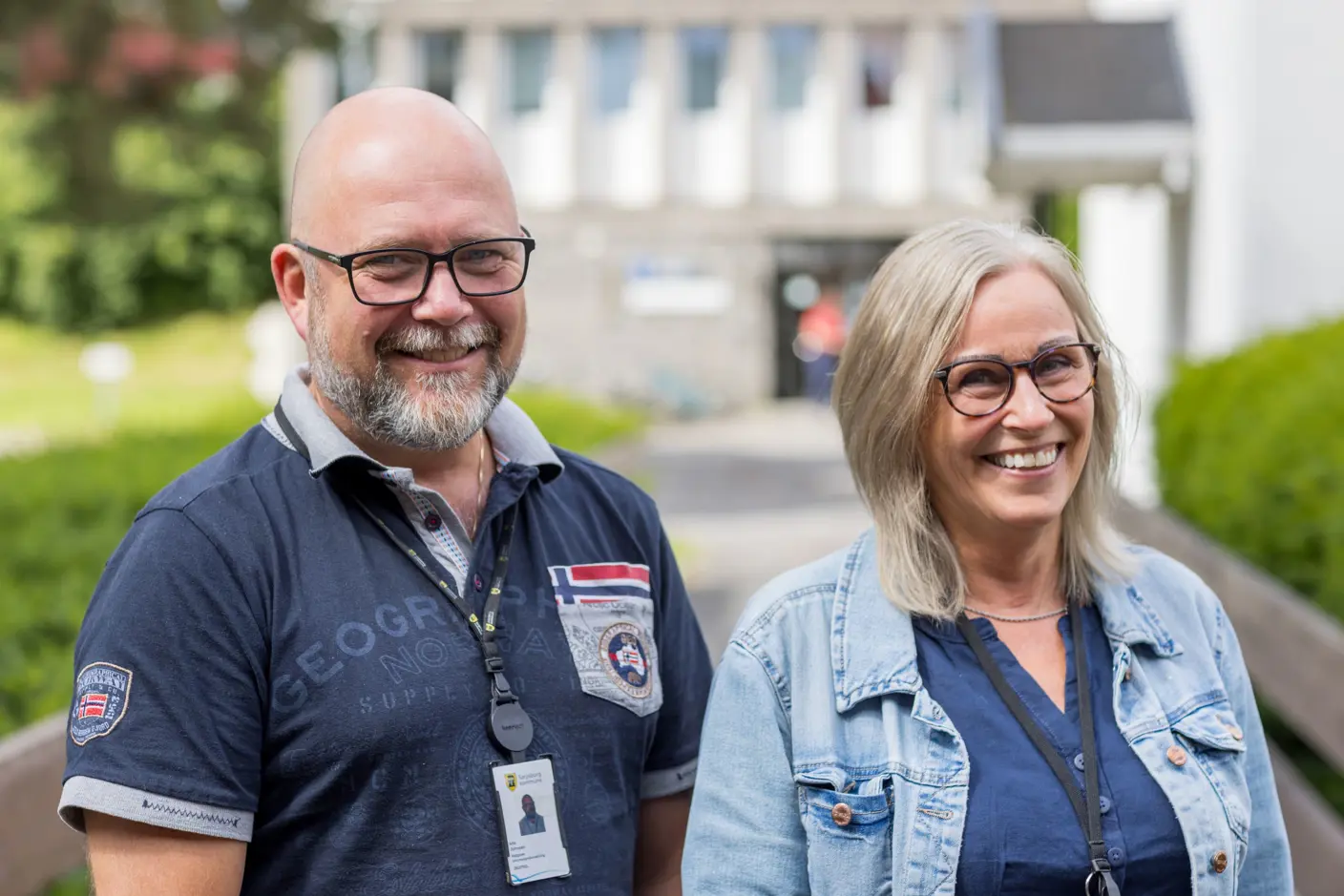 Atle Johnsen and Ann-Sylvi Schie from Sarpsborg Municipality