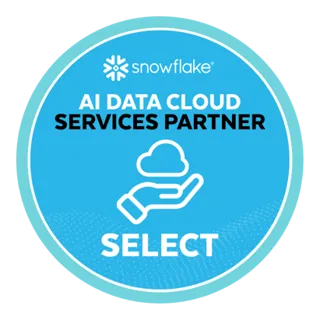 Badge for Snowflake Data Cloud Services Select Partner